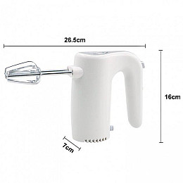 Міксер ручний кухонний RAF R-6680 150 Вт White