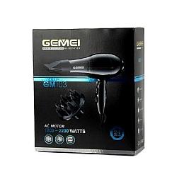 Фен для волосся Gemei GM-103 2200W Black (3_01280)