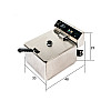 Фритюрниця електрична BOZONE 11L 3500W (3_01713)