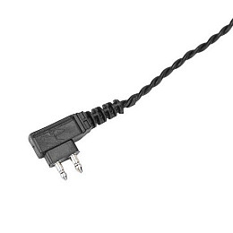 Шнур для кишенькового слухового апарату Axon 2 pin 71 см Чорний