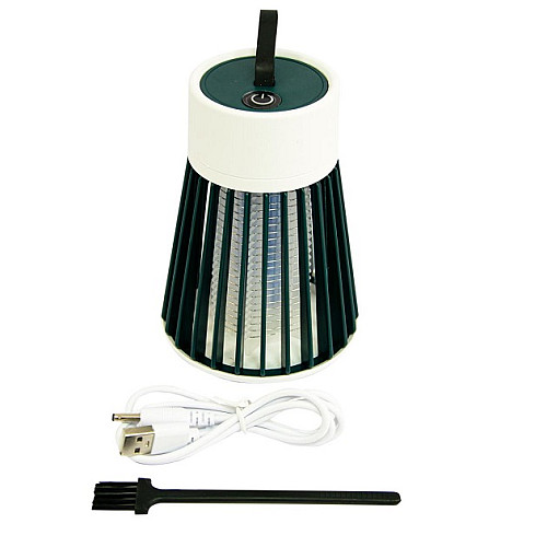 Пастка-лампа від комах акумуляторна Mosquito killing Lamp BG-002 LED USB Зелена