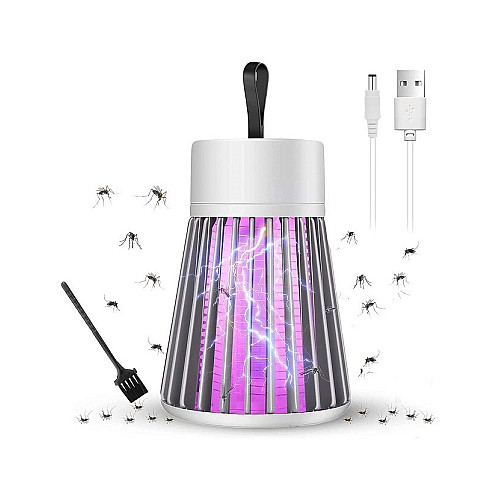 Ловушка-лампа от насекомых Mosquito killing Lamp YG-002 USB LED Серая