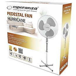 Напольный вентилятор Esperanza EHF001WE Hurricane White