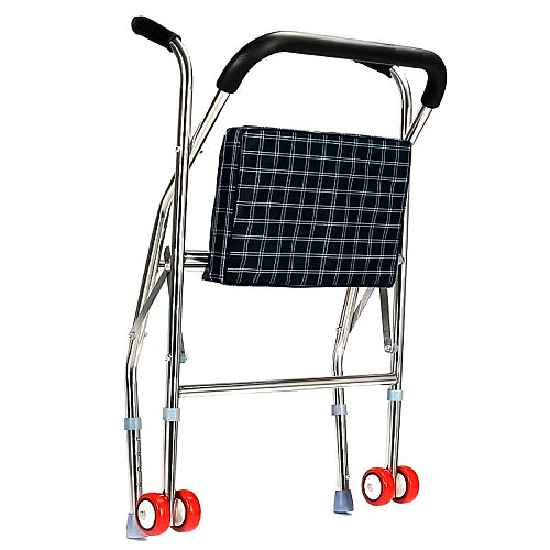 Ходунки на колесах для взрослого с сидением Lesko YK-25 80х50х43 см (11164-61785)