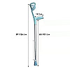 Костыль подлокотный с регулированными по высоте секциями Lesko QKG-09-G 63-101 см (11166-62506)