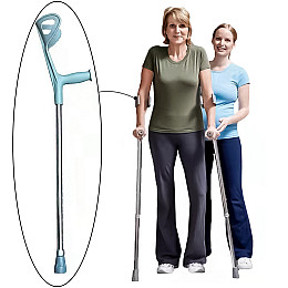 Костыль подлокотный Lesko QKG-09-G с регулированными по высоте секциями (11166-59016)