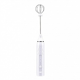 Пеновзбиватель ручной RIAS USB Speed Adjustable Milk Frother 2 насадки White (3_02732)