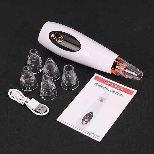 Вакуумный очиститель кожи RIAS Multi-Functional Cleaning 6 насадок White (3_02792)