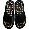 Масажні рефлекторні тапочки RIAS Foot Reflex Black (3_02922)