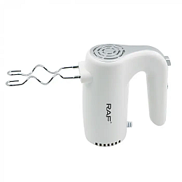 Міксер ручний RAF R.6680W з 2 змінними насадками 150W Білий (3_03474)