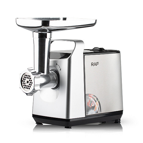 Електрична м'ясорубка Haeger HG-3396 з функцією реверсу 2500W Чорно-сіра (3_03480)