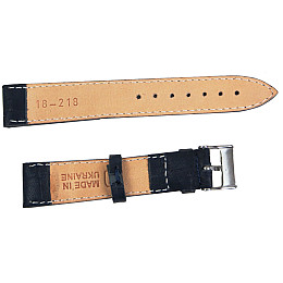 Ремешок для часов кожаный Mykhail Ikhtyar ширина 20 мм Темно-синий (S20-318S navy)