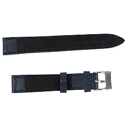 Ремешок для часов кожаный Mykhail Ikhtyar ширина 16 мм Темно-синий (S16-209S navy)