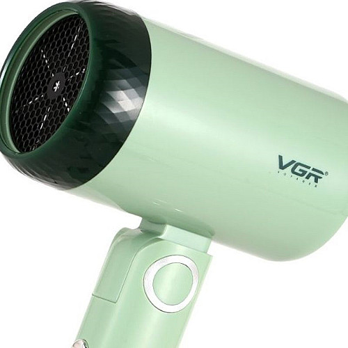 Фен для волос дорожній VGR V-421 складна ручка 1200W Green (3_03519)
