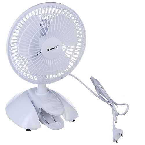Вентилятор настільний Domotec MS-1623 з прищепкою 2 режима 15W White (3_03629)