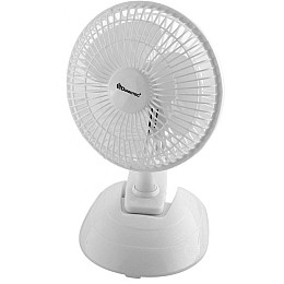 Вентилятор настільний Domotec MS-1623 з прищепкою 2 режима 15W White (3_03629)