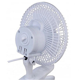 Вентилятор настільний Domotec MS-1623 з прищепкою 2 режима 15W White (3_03629)