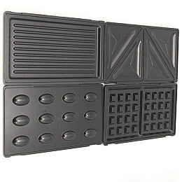 Сендвичниця-Вафельниця-Орешниця електрична RAF R.550 4в1 800W (3_03638)