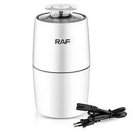 Кофемолка електрична RAF R.7122 85г 220В 280Вт Біла (3_03747)