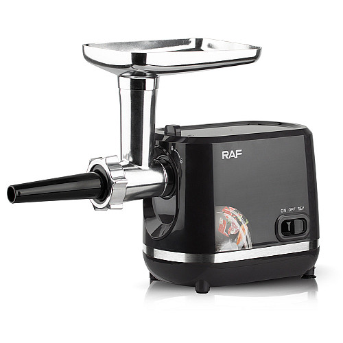 Электрическая мясорубка RAF R.3395 с функцией реверс 1200W Black (3_03760)