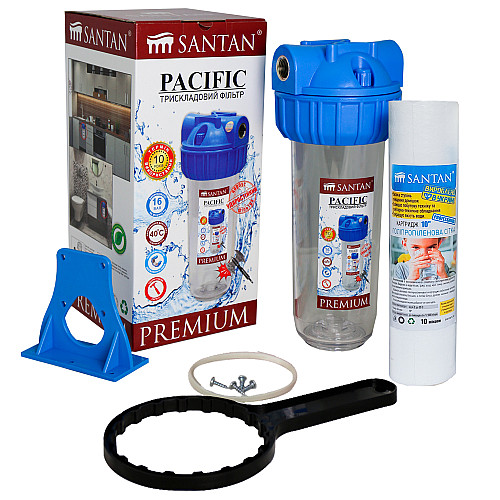 Фільтр для очищення води Santan Pacific 3PS, 1/2" (з картриджем)
