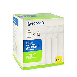 Комплект улучшенных картриджей 3+1 Ecosoft НАША ВОДА для кувшинов