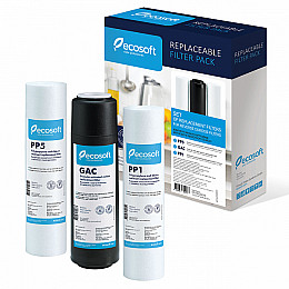 Комплект картриджей Ecosoft 1-2-3 для фильтров обратного осмоса
