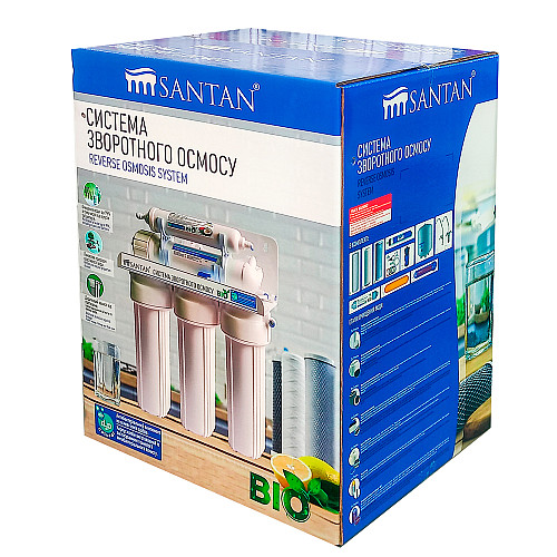 Система зворотного осмосу Santan 50G RO5P, 5 етапів, з насосом