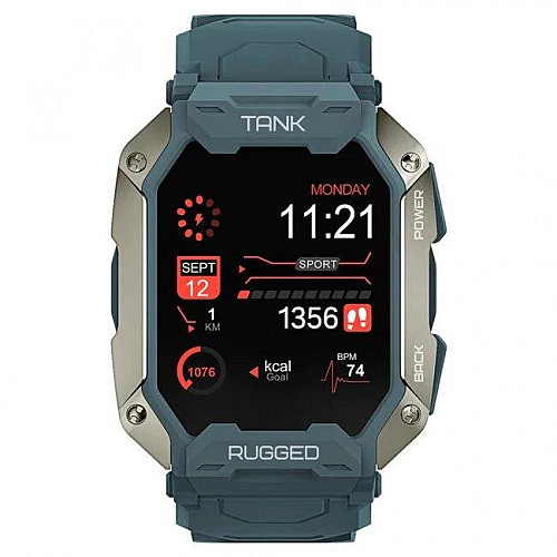 Наручні чоловічі смарт-годинники Kospet Tank M1 Pro Blue (12394-hbr)