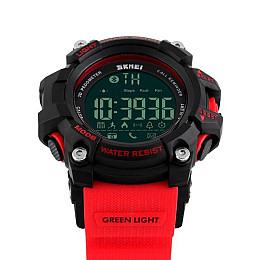 Наручные мужские смарт часы Skmei 1227 Red (12374-hbr)