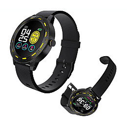 Наручні чоловічі смарт-годинники Smart S18 Black (10545-hbr)