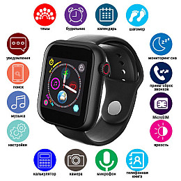 Наручні чоловічі смарт-годинники Smart Z6 Black (10543-hbr)