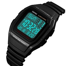 Наручные мужские часы Skmei 1278 Black (12355-hbr)