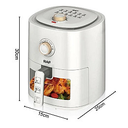 Аеро-Фритюрниця RAF R.5332 6L 1500W Білий (3_03453)