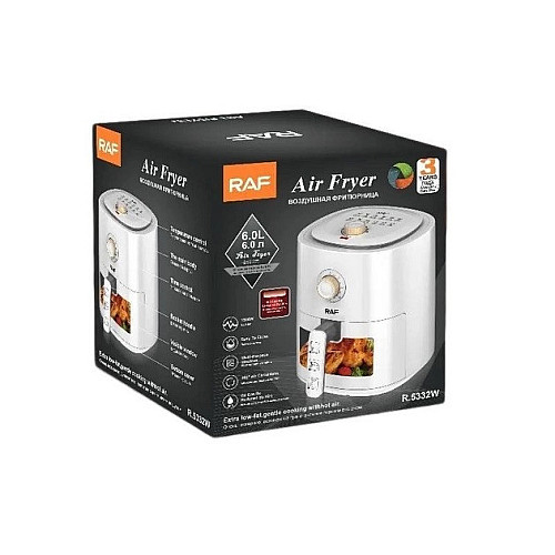 Аэро-Фритюрница RAF R.5332 6L 1500W White (3_03453)
