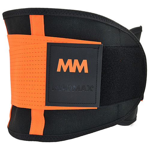 Пояс компрессионный MadMax MFA-277 Slimming belt Black/neon orange M