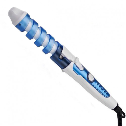 Плойка для укладки волос спиральная Nova 5377 White Blue (10966-hbr)