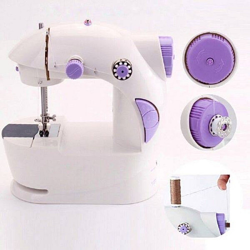 Швейна машинка Mini sewing machine SM-202A 4в1 Біла (kz191-hbr)
