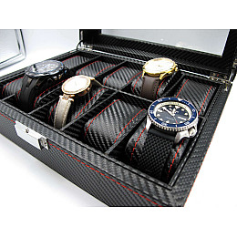 Шкатулка для зберігання годинників Craft 10PU.CARB.BL Чорний