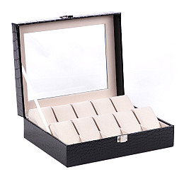 Шкатулка для хранения часов Craft 10PU.CROC.BL Черный