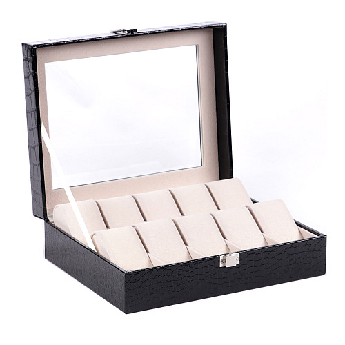 Шкатулка для хранения часов Craft 10PU.CROC.BL Черный