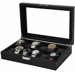 Шкатулка для зберігання годинників Craft 12PU.CRB.RD Чорний