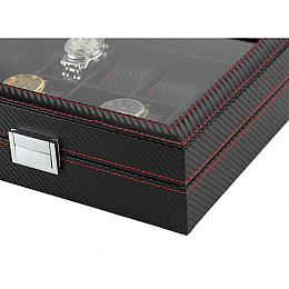 Шкатулка для зберігання годинників Craft 12PU.CRB.RD Чорний