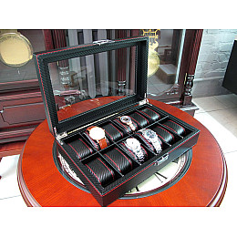 Шкатулка для зберігання годинників Craft 12PU.CRB.RD Чорний