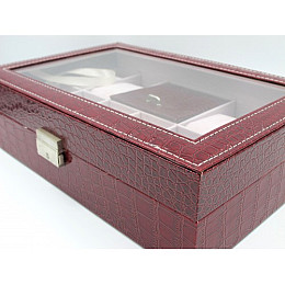 Шкатулка для зберігання годинників Craft 8WJ.PU.CR.RD Бордовий