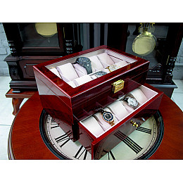 Шкатулка для зберігання годинників Craft 20WB.RED Бордовий