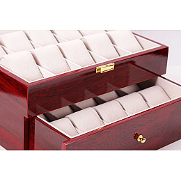 Шкатулка для зберігання годинників Craft 20WB.RED Бордовий