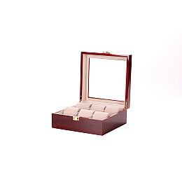 Шкатулка для зберігання годинників Craft 6WB.RD.GL Бордовий