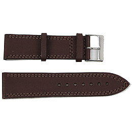 Ремешок для часов кожаный Mykhail Ikhtyar 24 мм Коричневый (S24-509S brown)