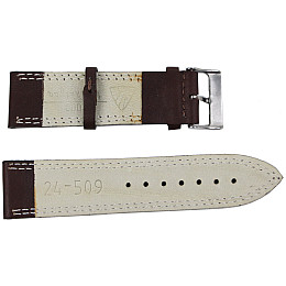 Ремешок для часов кожаный Mykhail Ikhtyar 24 мм Коричневый (S24-509S brown)